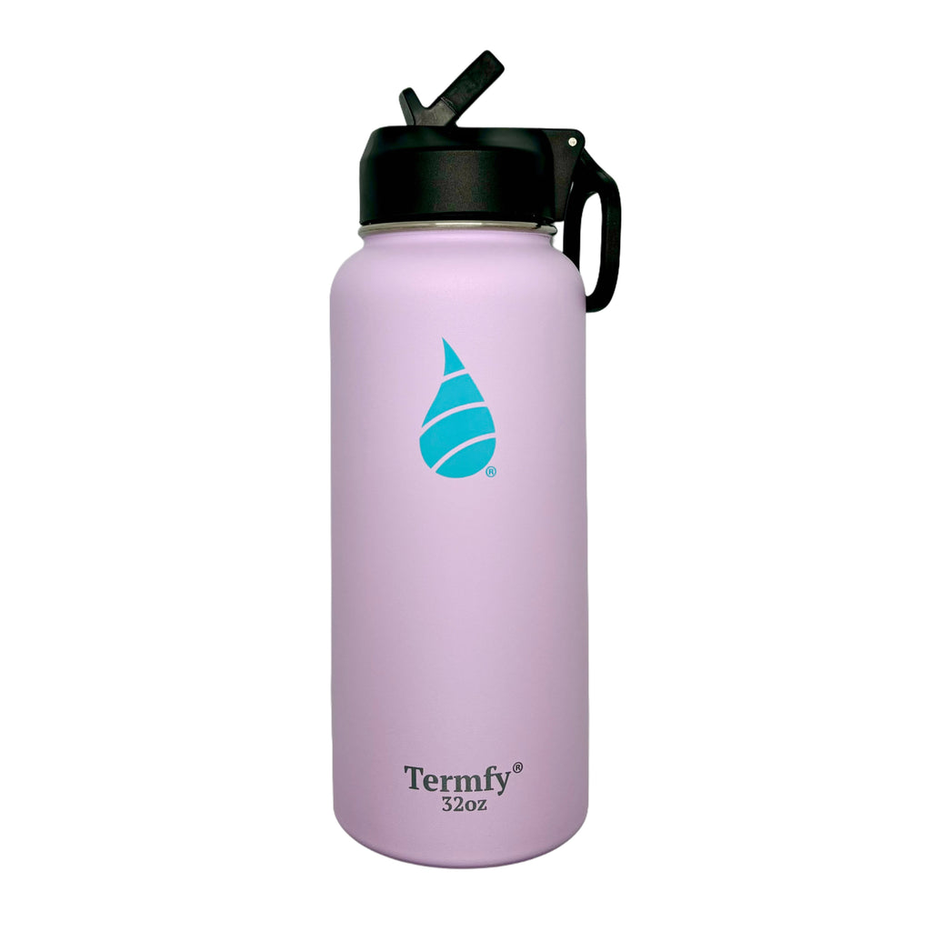 32oz Stainless Steel Vacuum Insulated Water Bottle Lilac w/Straw Lid